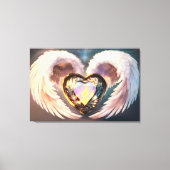 *~* Opaal Hart Engel Vleugels Topaz AP78 Canvas Afdruk (Voorkant)