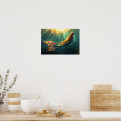 Opaalachtige zeemeermin poster (Keuken)