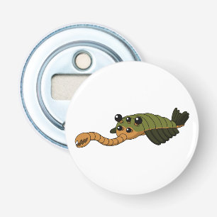 Opabinia - Prehistorisch dier Button Flesopener