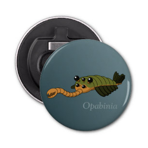 Opabinia - Prehistorisch dier Button Flesopener