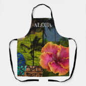 Opaeka'a Herfsten, Kauai Hawaiian Collage Schort (Voorkant)