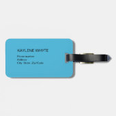 Opal Agaat gepersonaliseerd Bagagelabel (Achterkant horizontaal)