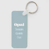 Opal Birthstone - Oktober Sleutelhanger (Achterkant)