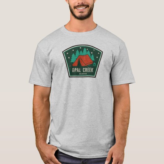 Opal Creek Wilderness Oregon Camping T-shirt (Voorkant)