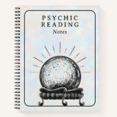 Opal Crystal Ball Psychische Medium Tarot Reader Notitieboek (Voorkant)