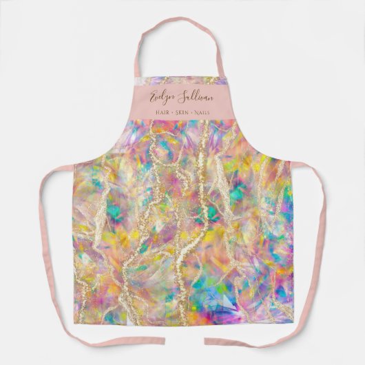 Opal Design Beauty Professioneel schort (Voorkant)