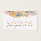 Opal design merci carte de réduction (Devant)