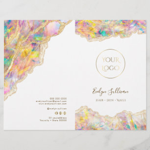 Opal design service menu brochure