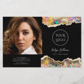 opal design sur brochure bifold noir (Devant)