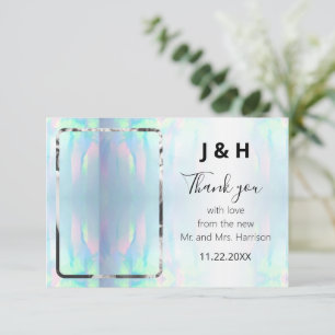 Opal Elegant Modern Foto bedankt