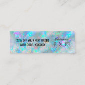 opal geïnspireerd achtergrondmini - visitekaartje (Achterkant)