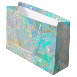 Opal geïnspireerde achtergrond groot cadeauzakje