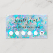 Opal geïnspireerde textuur loyaliteitskaart visitekaartje (Voorkant)