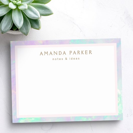 Opal gekleurde rand trendy chic post-it® notes