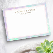 Opal gekleurde rand trendy chic post-it® notes