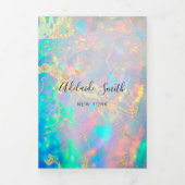 Opal-gemstone brochure Tri-Fold-uitnodiging Drieluik Uitnodiging (Cover)