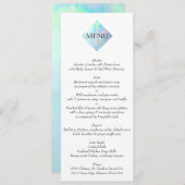 Opal Gemstone Elegant Modern Menu (Voorkant / Achterkant)