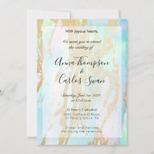 Opal Gemstone elegant modern met gouden details Kaart