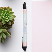 Opal Gemstone Pastel Irides Business Zwarte Inkt Pen