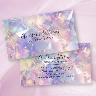 Opal Gemstone Texture Pastel Visitekaartje