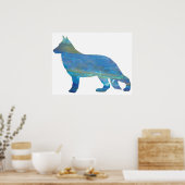 Opal German Shepherd Poster Print (Keuken)
