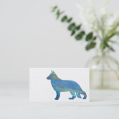 Opal German Shepherd Visitekaartjes (Staand voorkant)
