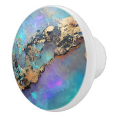 Opal Gold Gem Pattern Keramische Knop (Rechts)