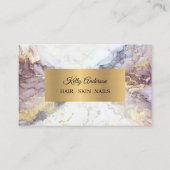 Opal goudtexturen marmer visitekaartje (Voorkant)