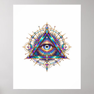 Opal Halo Oog Poster