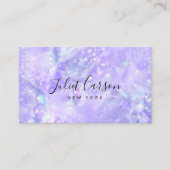  Opal Holographic Glitter Purple Visitekaartje (Voorkant)