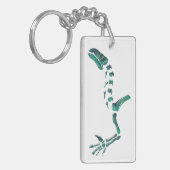 Opal Iguanodon Dinosaur Sleutelhanger (Voorkant Links)