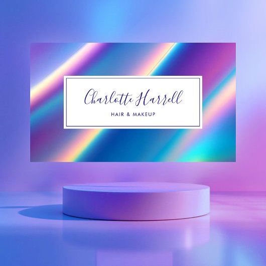 Opal iriserende QR Code Beauty Pro's Visitekaartje