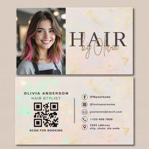 Opal Kapsalon Stylist Foto QR-code Visitekaartje