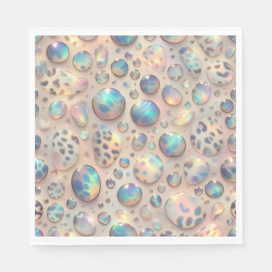 Opal Luipaardprint Luxe Servetten (Voorkant)