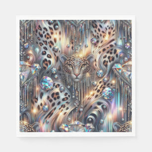 Opal Luipaardprint Luxe Servetten