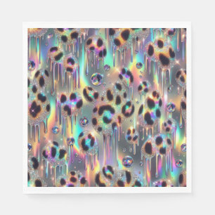 Opal Luipaardprint Luxe Servetten