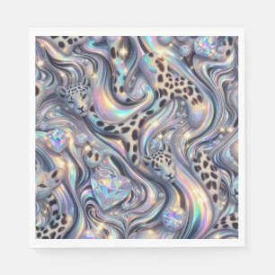 Opal Luipaardprint Luxe Servetten