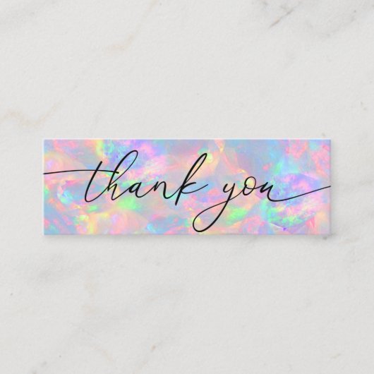 opal Merci mini carte de visite (Devant)