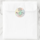 opal merci sticker rond classique (Sac)