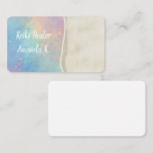 Opal pastel lightworker yoga Cartes de visite (Devant / Derrière)