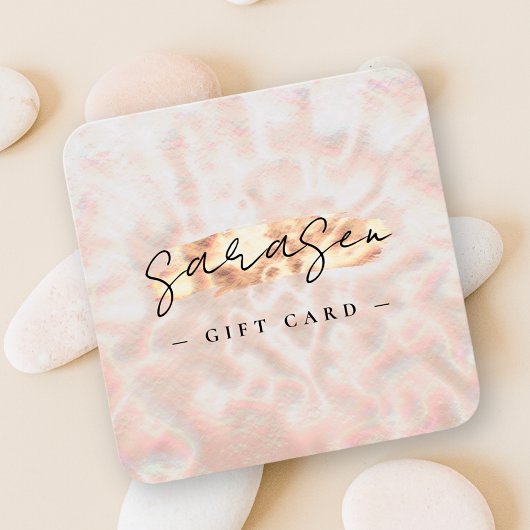 Opal Pierre Arrière - plan Certificat cadeau Rose 