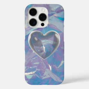 Opal & Silver Luminescent Shiny Purple Blue Gemsto iPhone 16 Pro Hoesje