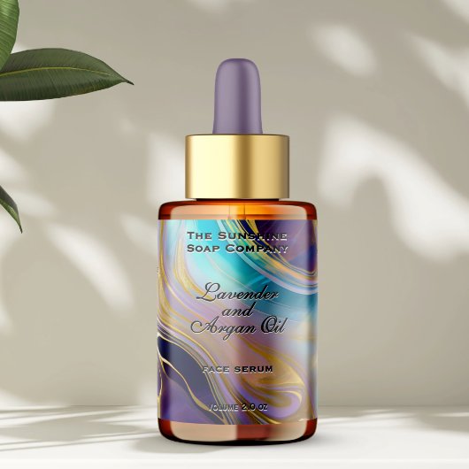 Opal Steen Achtergrond Cosmetica Dropper Fles Etiket