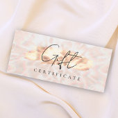 Opal Stone Achtergrond Cadeaubon Roos Gold