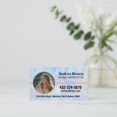 Opal Stone Background Photo Visitekaartje (Staand voorkant)