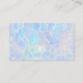 Opal Stone Background Photo Visitekaartje (Achterkant)