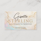 Opal Stone Esthetician QR Code Visitekaartje (Voorkant)