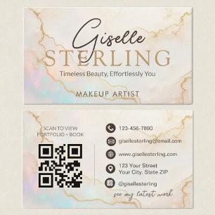 Opal Stone QR-code Visitekaartje