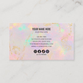 opal stone visitekaartje