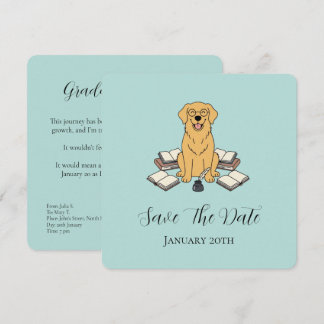 Opal Sweet Student Dog Graduation Save The Date